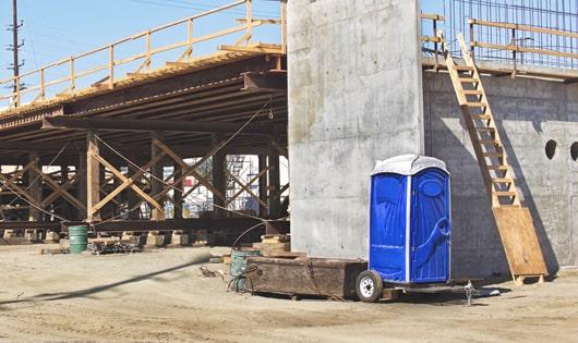 clean and accessible toilets available for workers at job sites